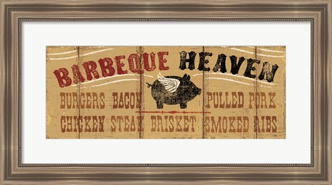 Framed Barbeque Heaven Print