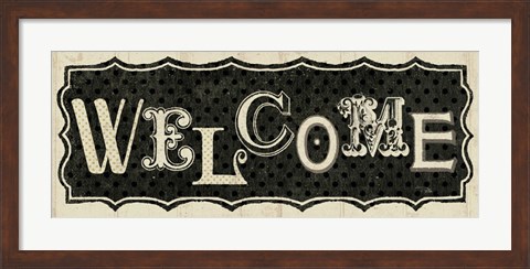 Framed Room Signs IV - Welcome Print