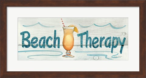 Framed Beach Therapy Print