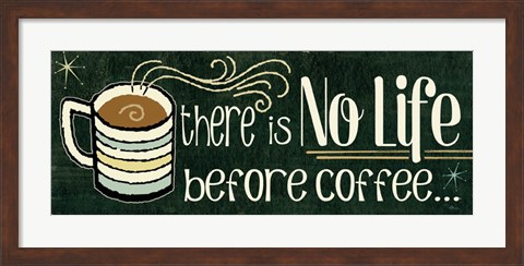 Framed Funny Coffee II Print