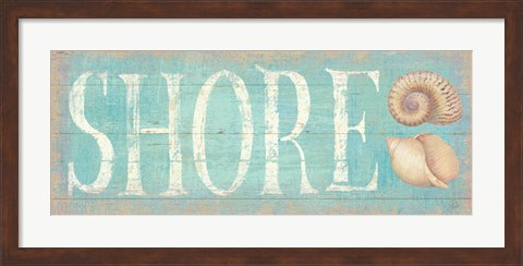 Framed Pastel Shore Print