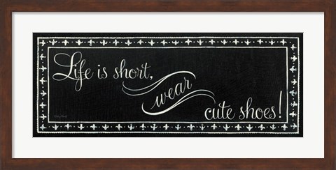 Framed Cute Shoes Print