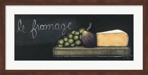 Framed Chalkboard Menu III - Fromage Print