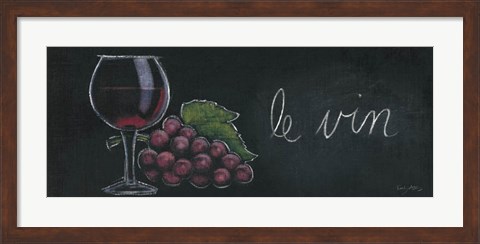 Framed Chalkboard Menu IV - Vin Print