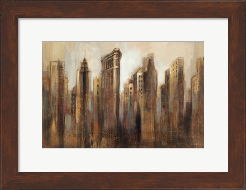 Framed Flatiron Skyline Print
