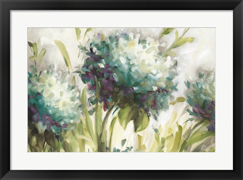 Framed Hydrangea Field Print