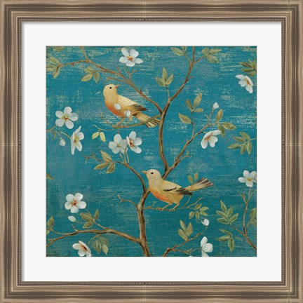 Framed Blossom Blues Print