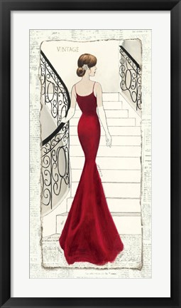 Framed La Belle Rouge Print