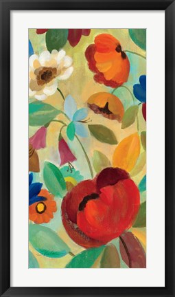 Framed Summer Floral Panel II Print