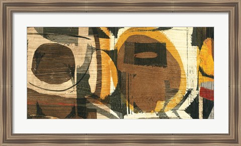 Framed Graphic Abstract I Print