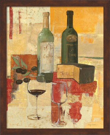 Framed Contemporary Wine Tasting III Print