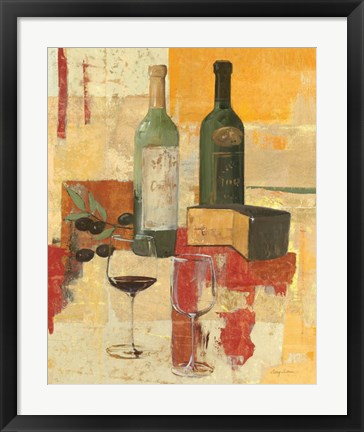 Framed Contemporary Wine Tasting III Print