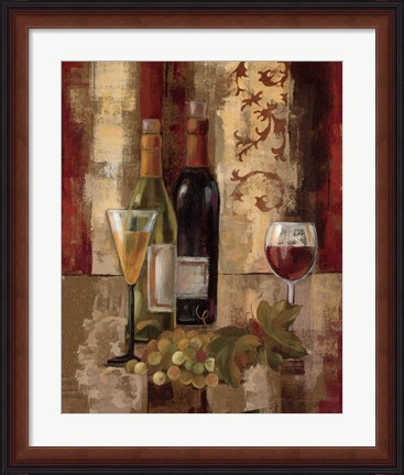 Framed Graffiti and Wine III Print