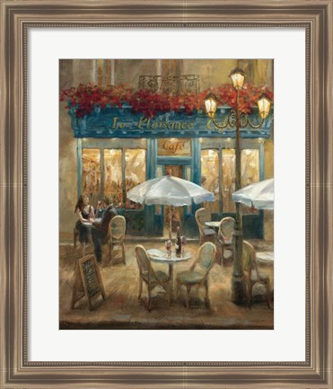 Framed Paris Cafe I Print