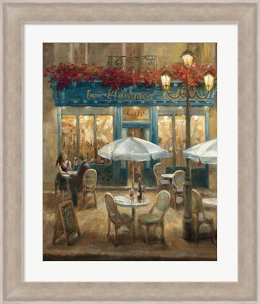 Framed Paris Cafe I Print