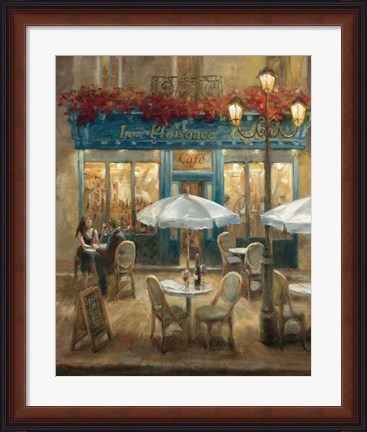 Framed Paris Cafe I Print