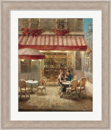 Framed Paris Cafe II Print