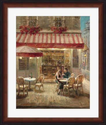 Framed Paris Cafe II Print