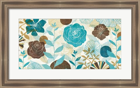 Framed Floral Burst Print