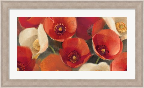 Framed Poppies Bloom I Print