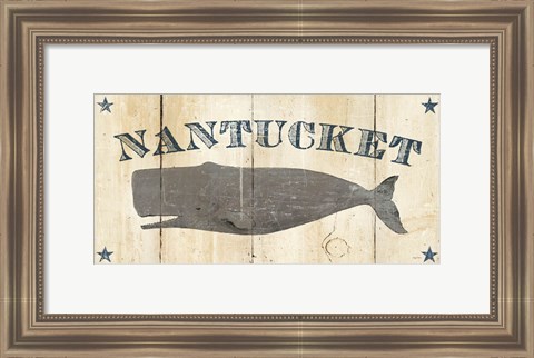 Framed Nantucket Whale Print