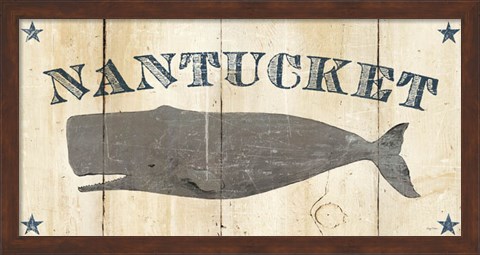 Framed Nantucket Whale Print