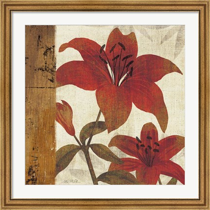 Framed Floral Harmony II Print