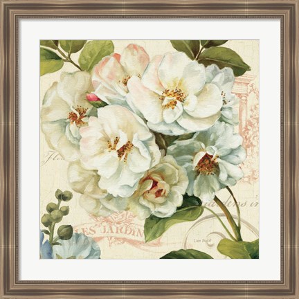 Framed Les Jardin III Print