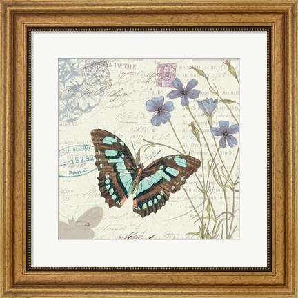 Framed Papillon Tales I Print