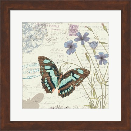 Framed Papillon Tales I Print