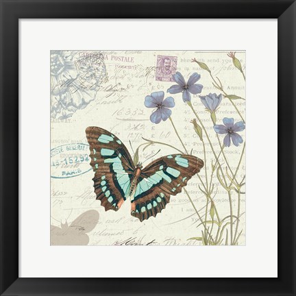 Framed Papillon Tales I Print