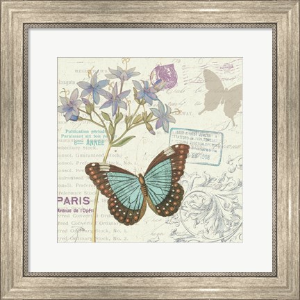 Framed Papillon Tales II Print