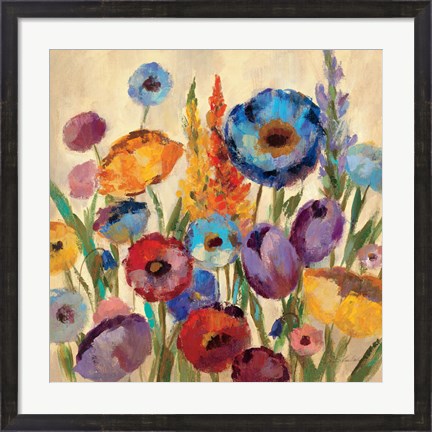 Framed Garden Hues II Print