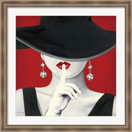 Framed Haute Chapeau Rouge I Print