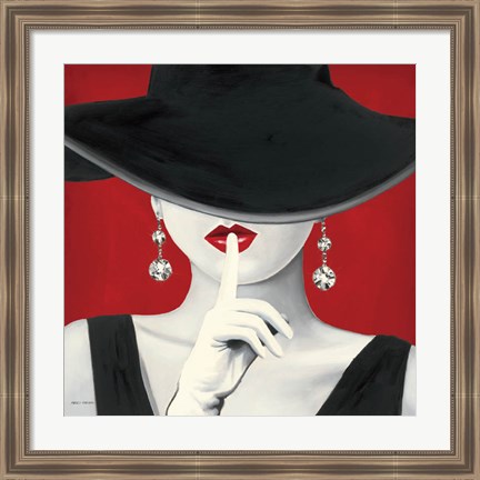 Framed Haute Chapeau Rouge I Print