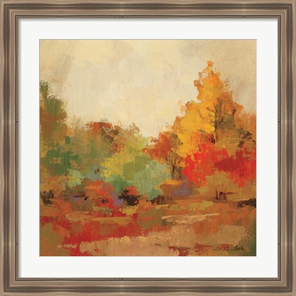 Framed Fall Forest II Print