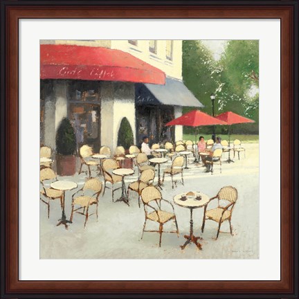 Framed Cafe du Matin II Print