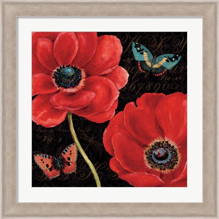 Framed Petals and Wings II Print