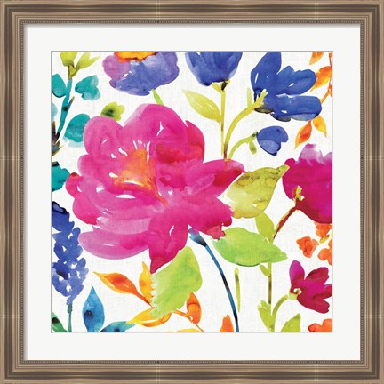 Framed Floral Medley II Print