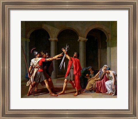 Framed Oath of Horatii Print