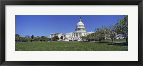 Framed USA, Washington DC, Low angle view of the Capitol Building Print