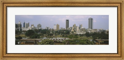 Framed Skyline View of Nairobi, Kenya Print