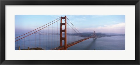 Framed Traffic On A Bridge, Golden Gate Bridge, San Francisco, California, USA Print