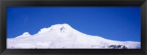 Framed Snowcapped mountains, Mt Hood, Oregon, USA Print