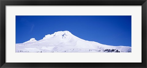 Framed Snowcapped mountains, Mt Hood, Oregon, USA Print