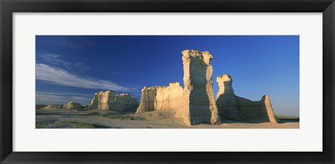 Framed Monument Rocks, Gove County, Kansas Print