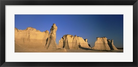 Framed Monument Rocks in Kansas Print