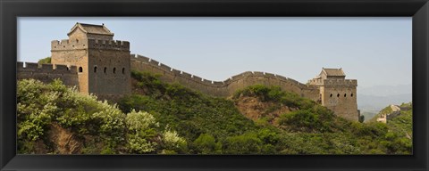 Framed Great Wall of China, Jinshangling, Hebei Province, China Print