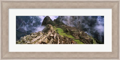 Framed Inca Ruins, Machu Picchu, Peru Print