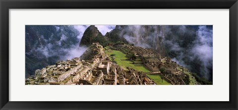 Framed Inca Ruins, Machu Picchu, Peru Print